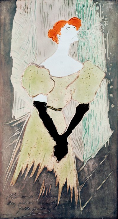 Yvette Guilbert by Henri de Toulouse Lautrec